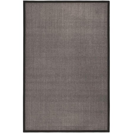 Safavieh Natural Fiber Power Loomed Square Rug- Charcoal - Charcoal- 6 x 6 ft. NF441D-6SQ